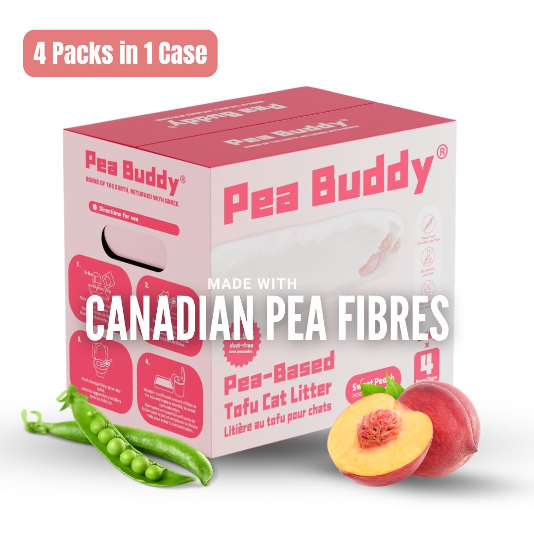 Pea Buddy® Pea-Based Tofu Cat Litter (Sweet Peach)