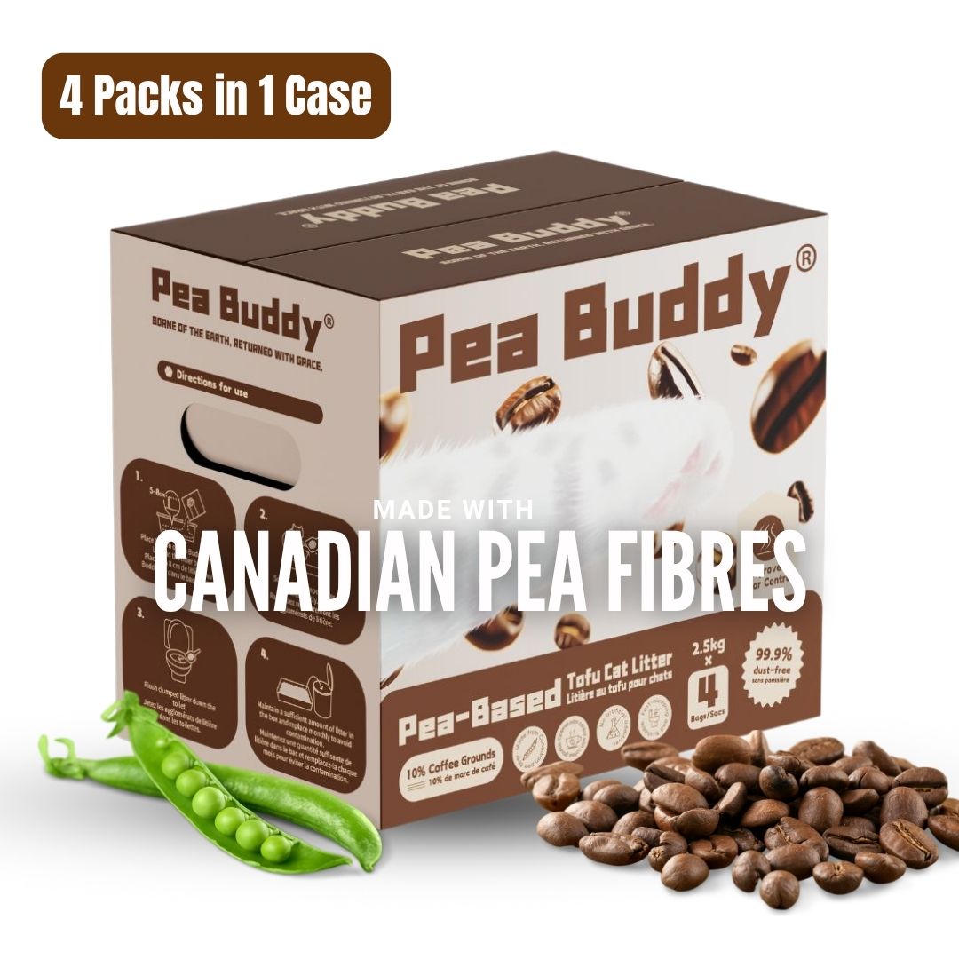 Pea Buddy® Pea-Based Tofu Cat Litter (10% Coffee Grounds)