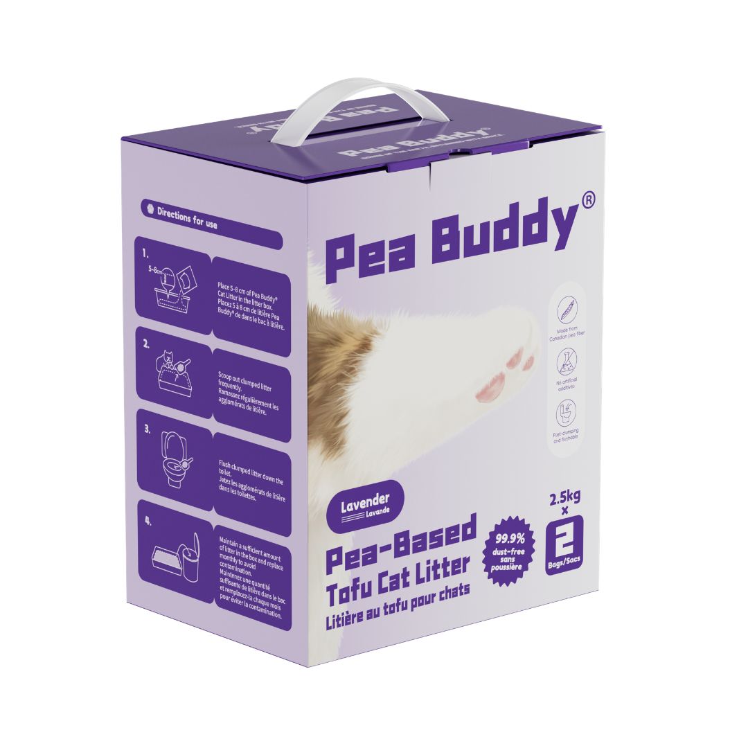 Pea Buddy® Pea-Based Tofu Cat Litter (Lavender)