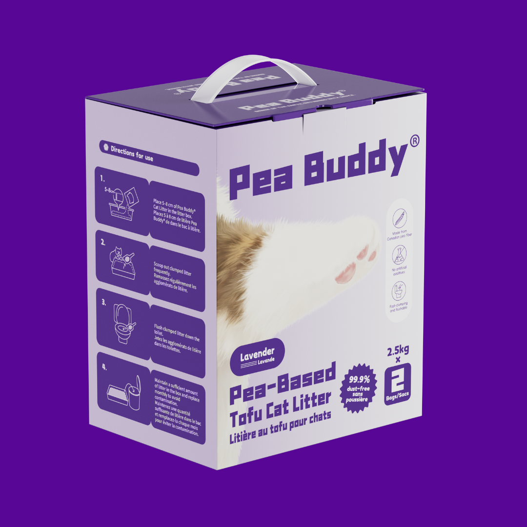 Pea Buddy® Pea-Based Tofu Cat Litter (Lavender)